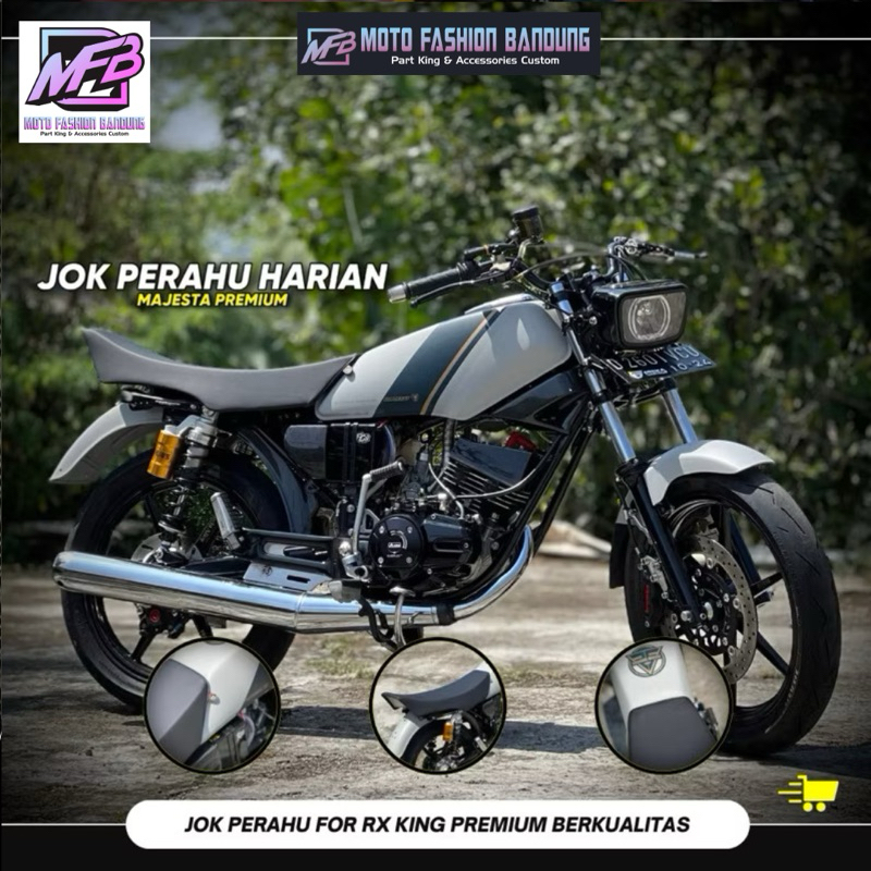 JOK PERAHU HARIAN RX KING PREMIUM KULIT MAJESTA