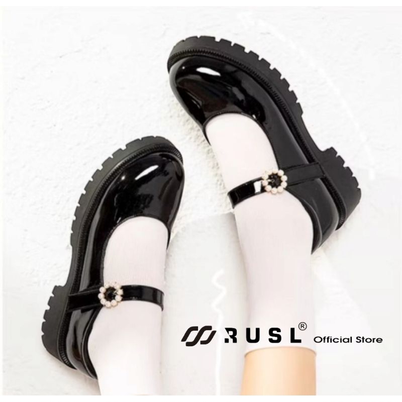 Sepatu Docmart  Hitam Sepatu Loafer Sepatu Oxford Wanita Sepatu Docmart Cewek Sepatu Docmart Wanita