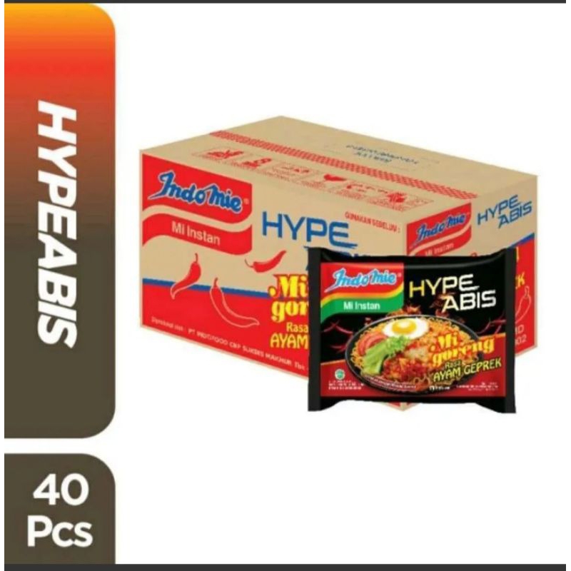 

Indomie HypeAbis Mie goreng Ayam Geprek 85g/ 1 karton /40 Pcs