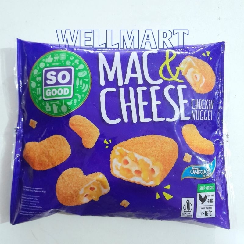 

So Good Mac and Cheese Chicken Nugget 400gr Naget Ayam Isi Makaroni Keju