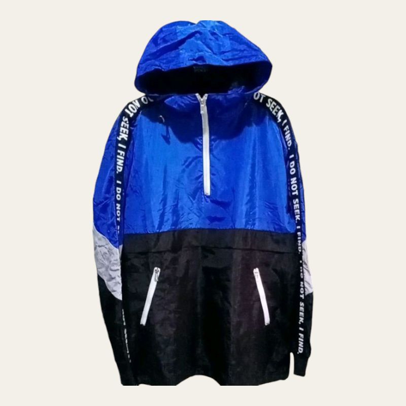 Jaket Fashion Pria Half Zipper