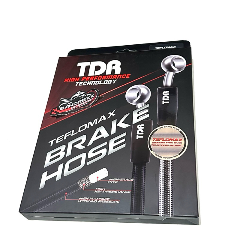 Selang Rem TDR-Brake Hose TDR Teflomax Carbon
