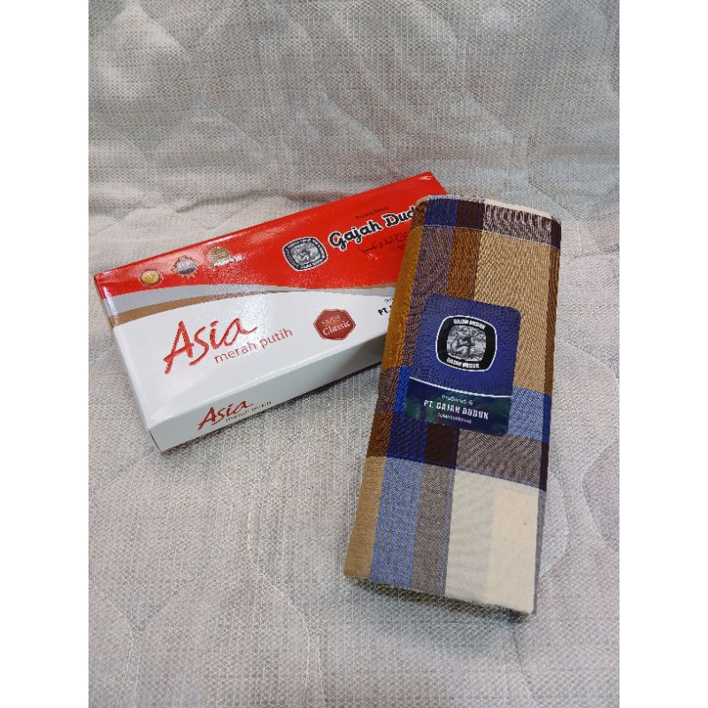 NEW Sarung Dewasa Gajah Duduk Asia Merah Putih Sarung murah motif kotak Kotak Dewasa