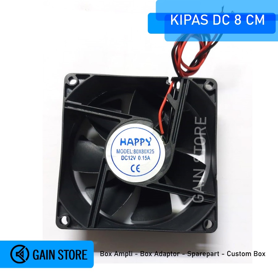 Kipas DC 8 cm Kipas ampli Cooling fan 12v 8cm