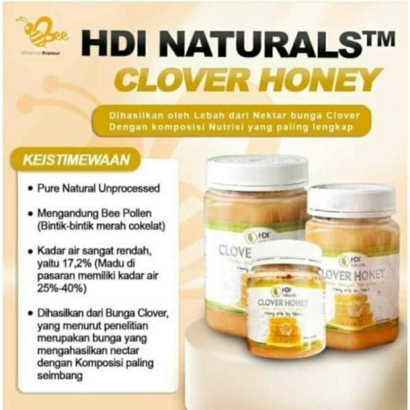 

Clover honey, 250 gram, 500 gram,1000 gram, Exp 07/ 2026