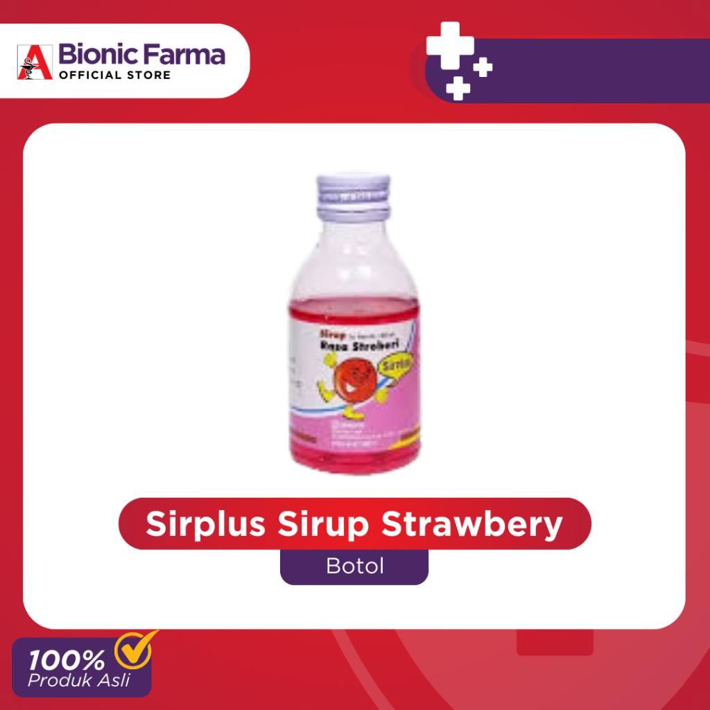 

Sirplus Sirup Strawberry Pemanis Puyer (100 ml)