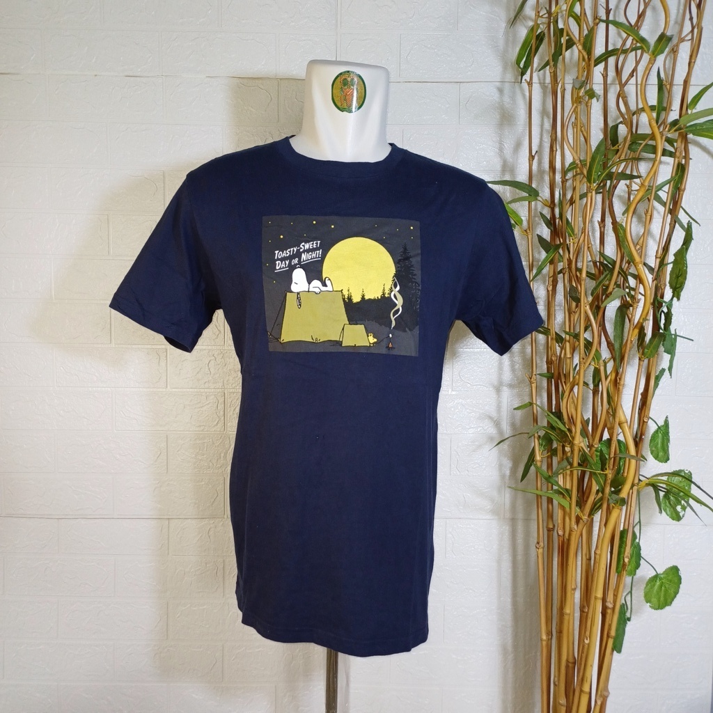 KAOS PEANUTS WORLDWIDE, SIZE LL (SECOND BRANDED) NAVY, TS0496