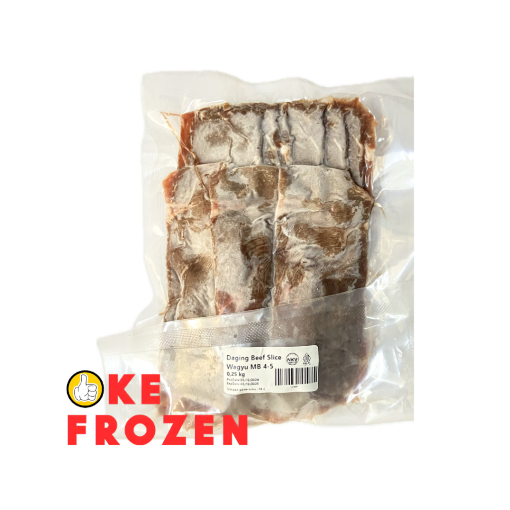 

BEEF SLICE WAGYU AUS MB 4-5 250GR (GP) / BBQ / SUKI / YAKINIKU