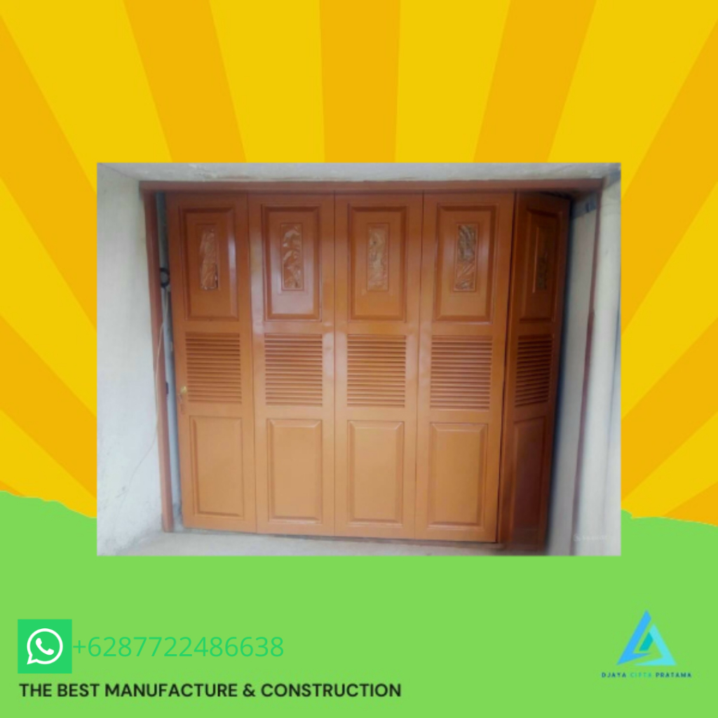 Pintu Besi Geser Ruko Motif Oren