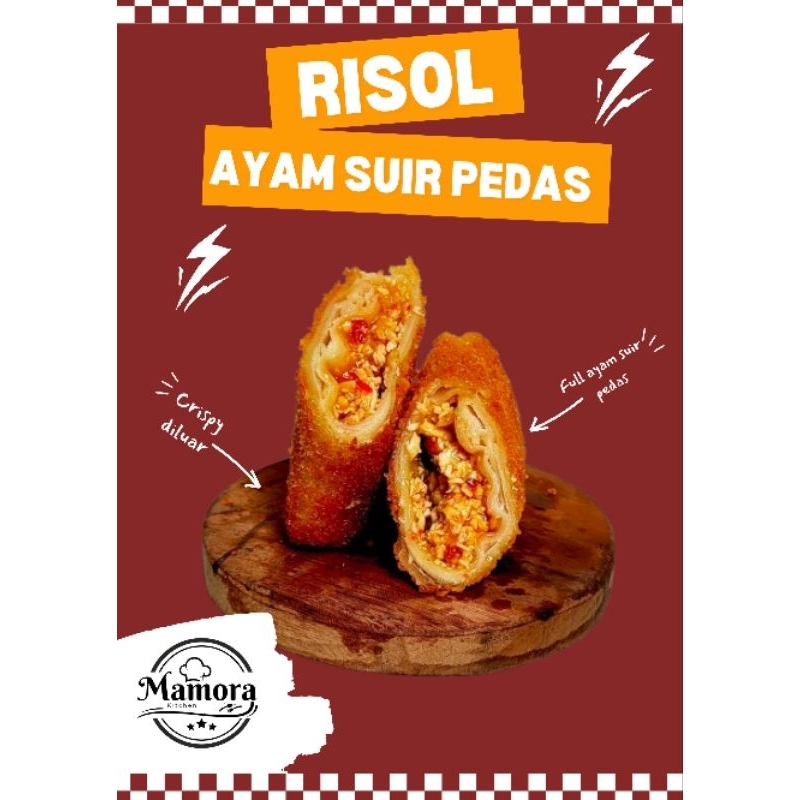 

MAMORA Risol Ayam suir pedas isi 5