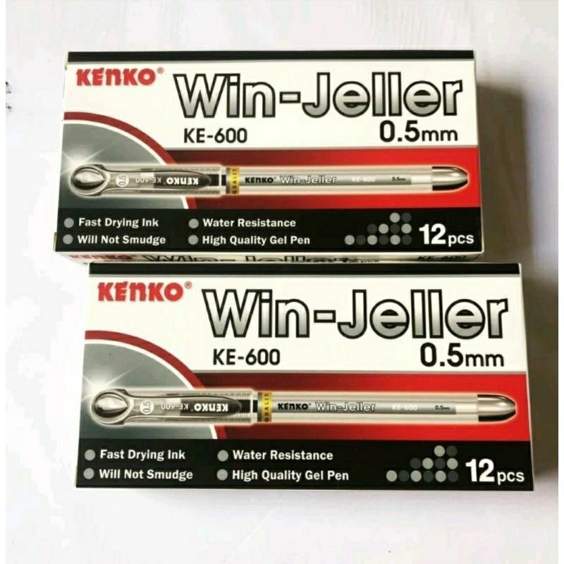 

Pulpen Gel Kenko KE-600 Win Jeller 0,5mm (isi 12 pcs)