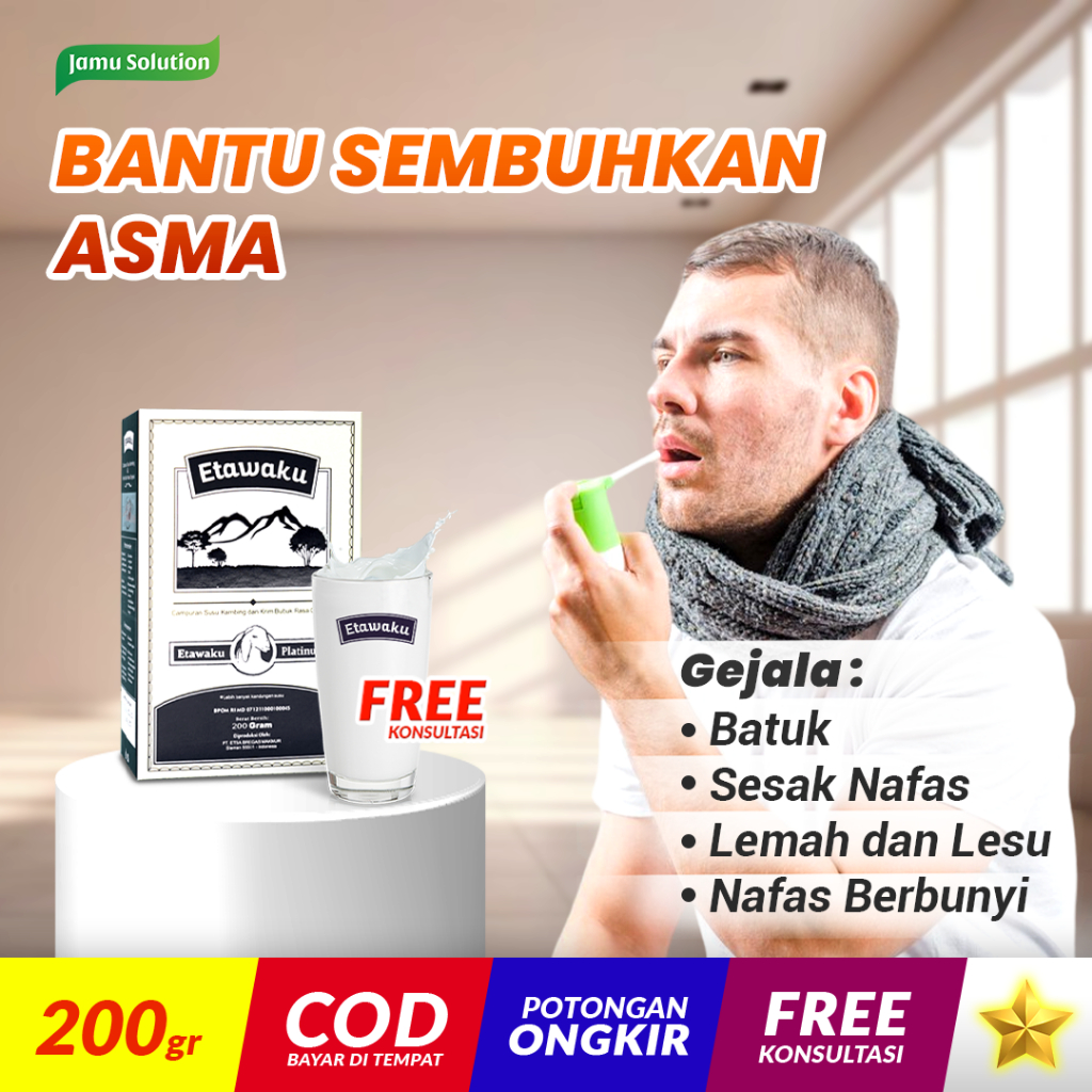 

ETAWAKU Susu Bubuk Kambing Etawa Goat Milk Jamu Herbal Alami OBAT ASMA