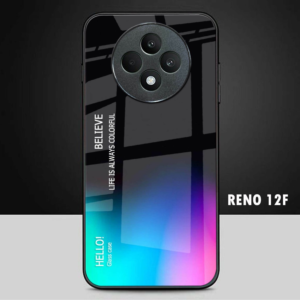 Softcase Glass Kilau For Oppo Reno 12F - Casing Hp Oppo Reno 12F - Case Hp Oppo Reno 12F - K38