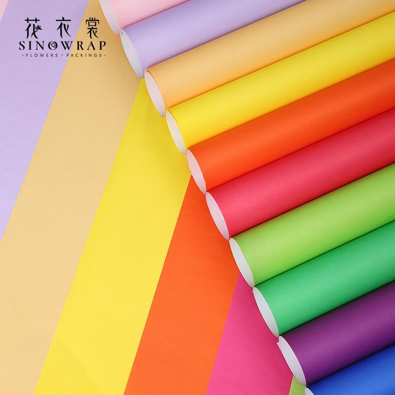 

(15lembar) Kertas Bunga Buket Dua Warna / Summer Two Tone Wrapping Paper Cellophane Florist Kraft