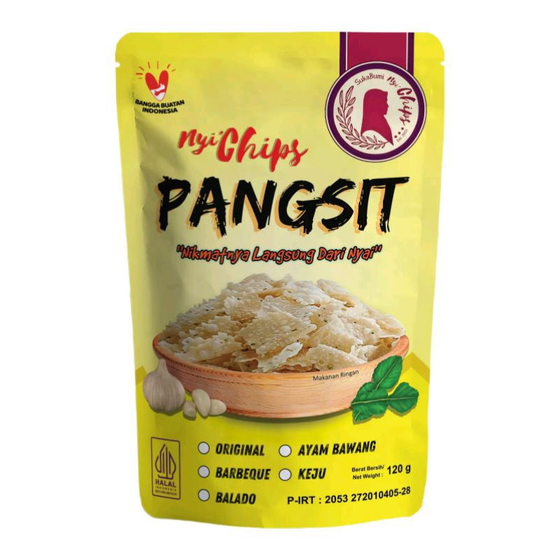 

Nyi'Chips PANGSIT RASA BALADO || 120 GRAM