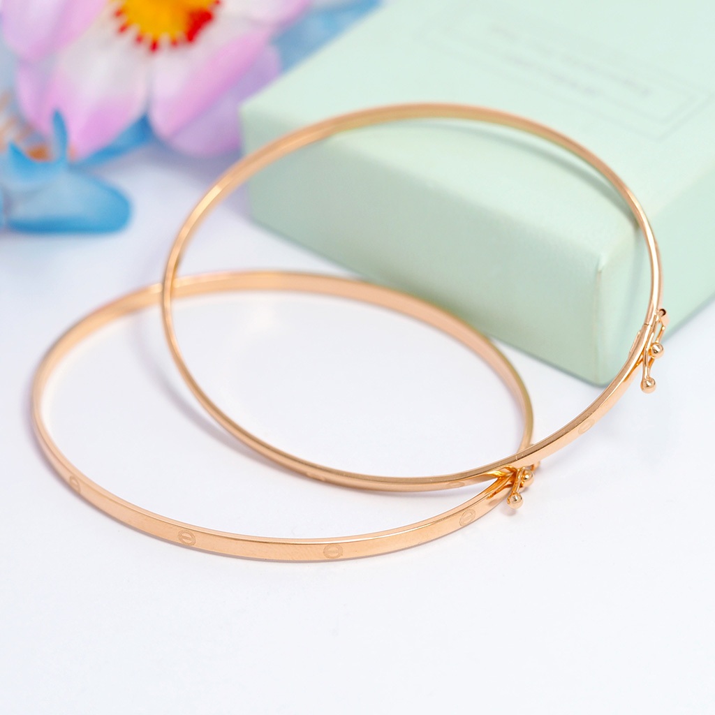 TERBARU GELANG CARTIER BERAT RINGAN WANITA EMAS ASLI 8K KEMILAU FASHION BLGLUB 11