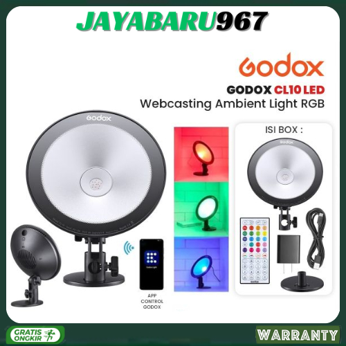 Godox CL-10, CL10, Lampu Lighting Vlog Podcast Studio