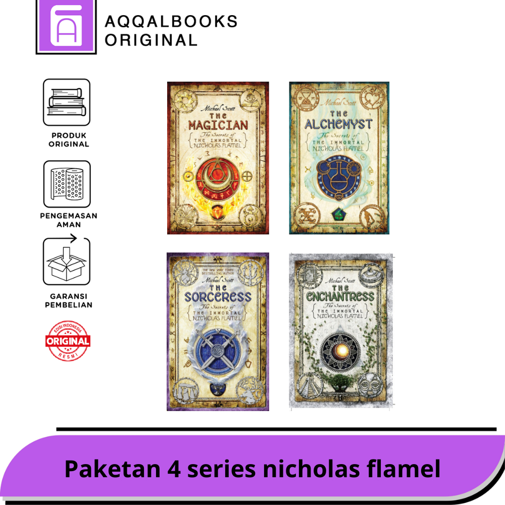 paketan 4 lengkap, series Nicholas Flamel
