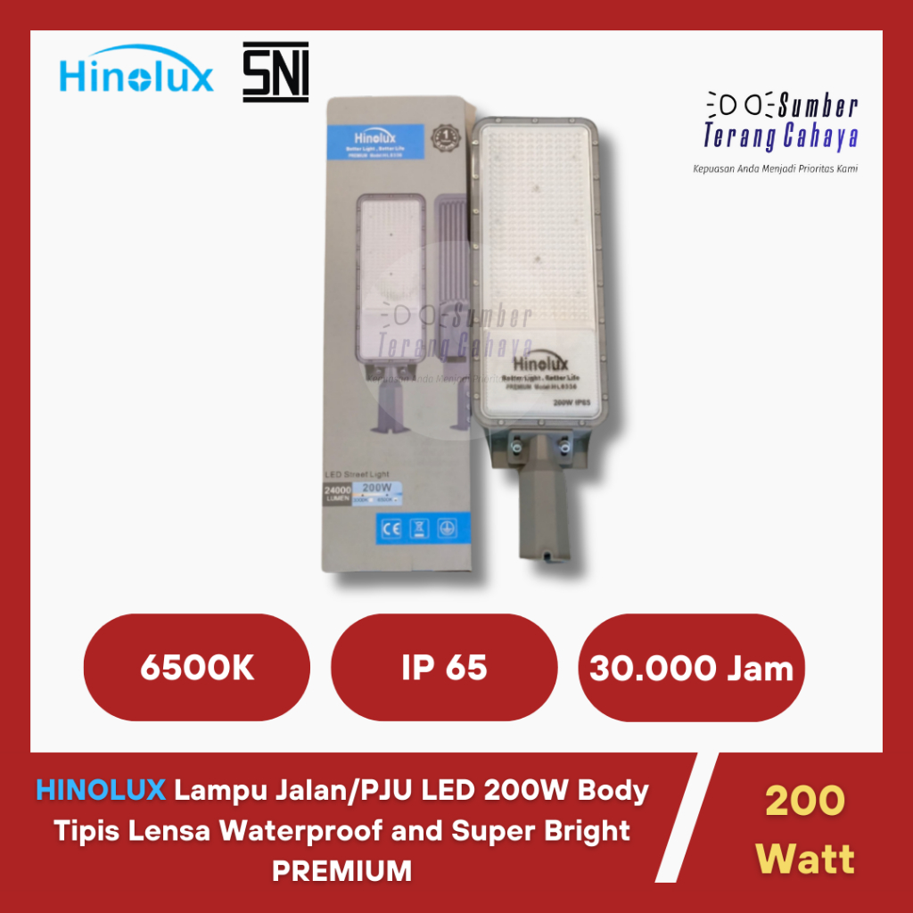 Lampu Jalan/ PJU 200 Watt SNI HINOLUX HL8336