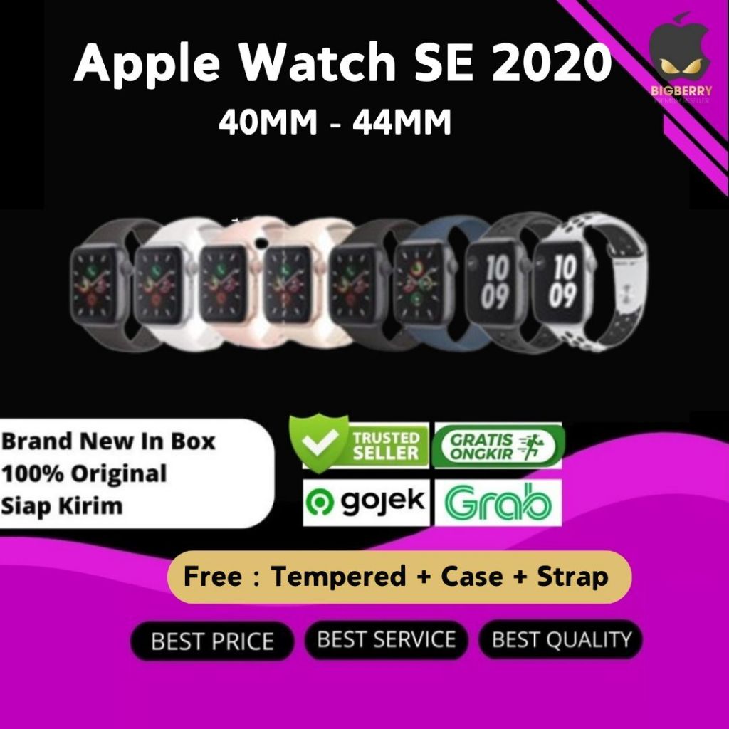 IBOX Apple Watch Series SE 2020 44mm 40mm Midnight Silver Blue Starlight Nike Original