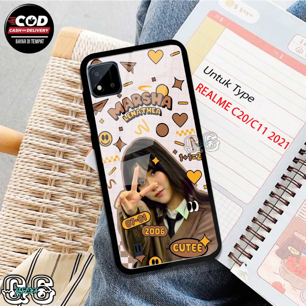 [gsixs_case]case realme c11 2021/c20  - case Glossy-Pelindung )case(jkt48)softcase hp-case hp-casing