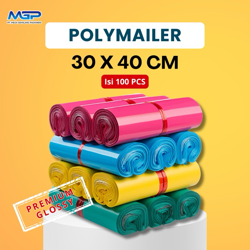 

Packaging Polymailer Premium Glossy, 30 x 40 cm , Tebal & Termurah | Plastik Packing | Plastik Online Shop