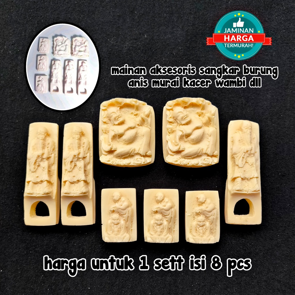 aksesoris tambahan sangkar burung anis murai kacer wambi bahan akrilik fiber finishing mulus