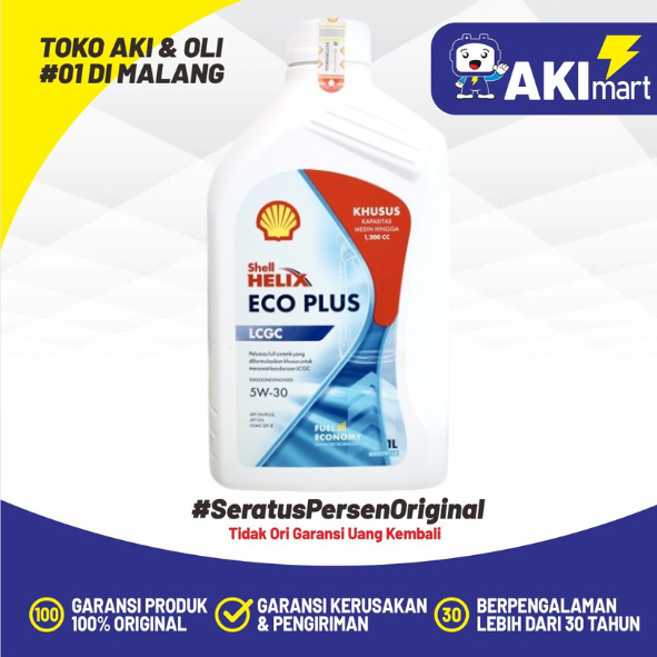 Shell Helix Eco 5W30 Plus 1 Liter Oli Mobil