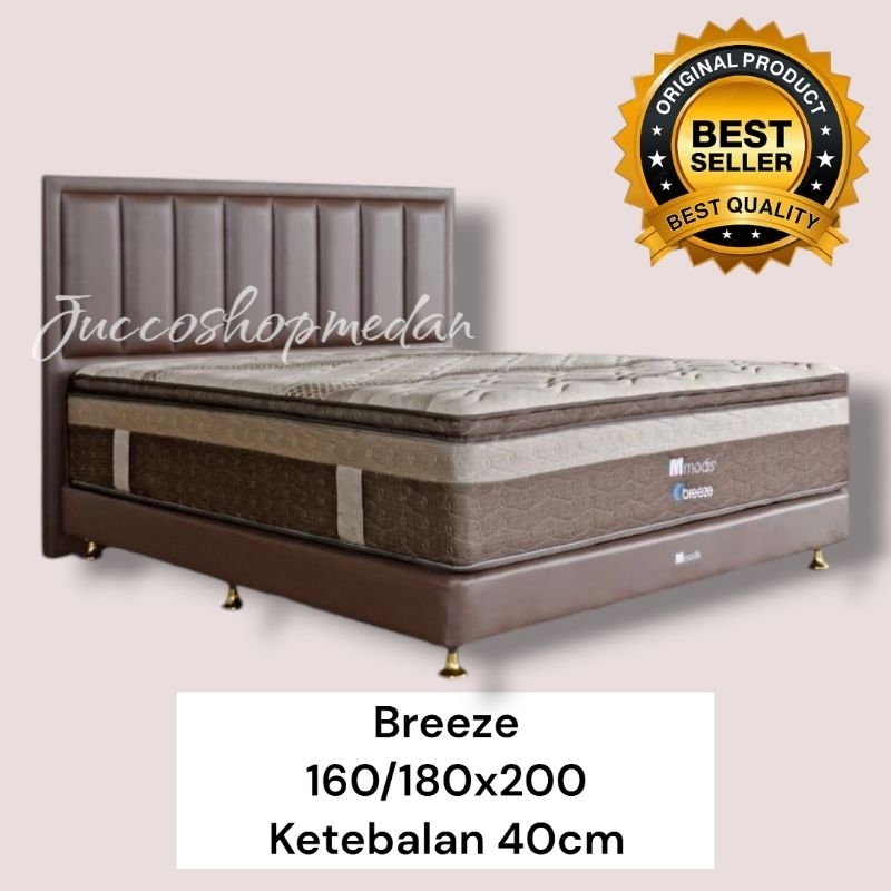 [ Jucco ] Springbed Modis Breeze 180x200 40cm - Matras Modis Murah Garansi - Springbed Murah fullset