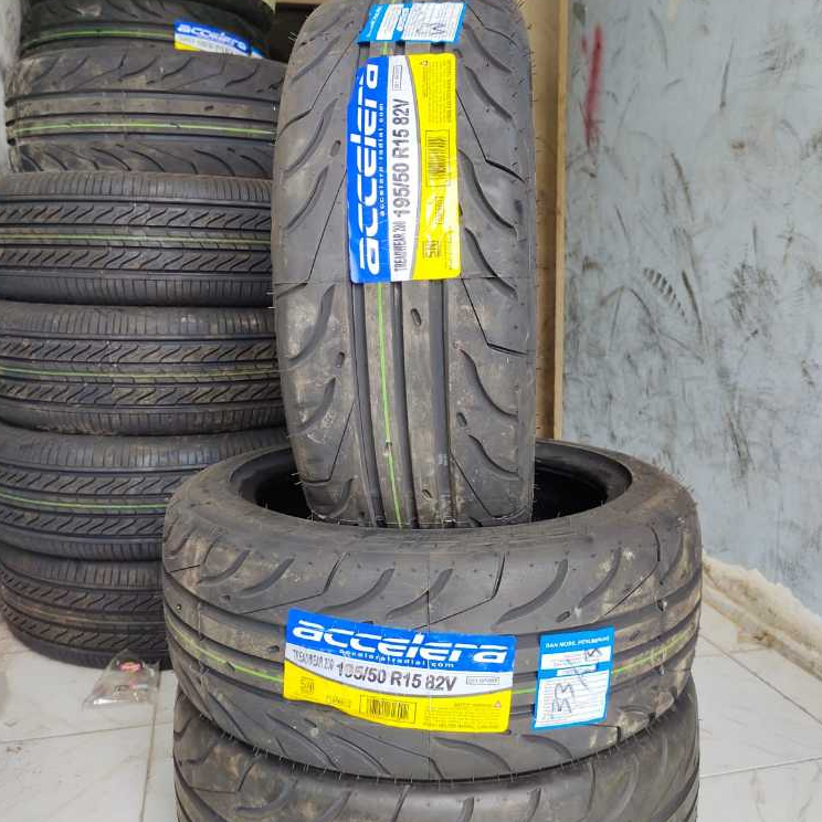 Ban mobil semislick 195 50 R15 accelera 651 sport ban tubles ban batlack ring 15