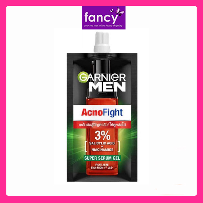 Garnier Men Acno Fight Super Serum Gel 7ml SACHET Acne