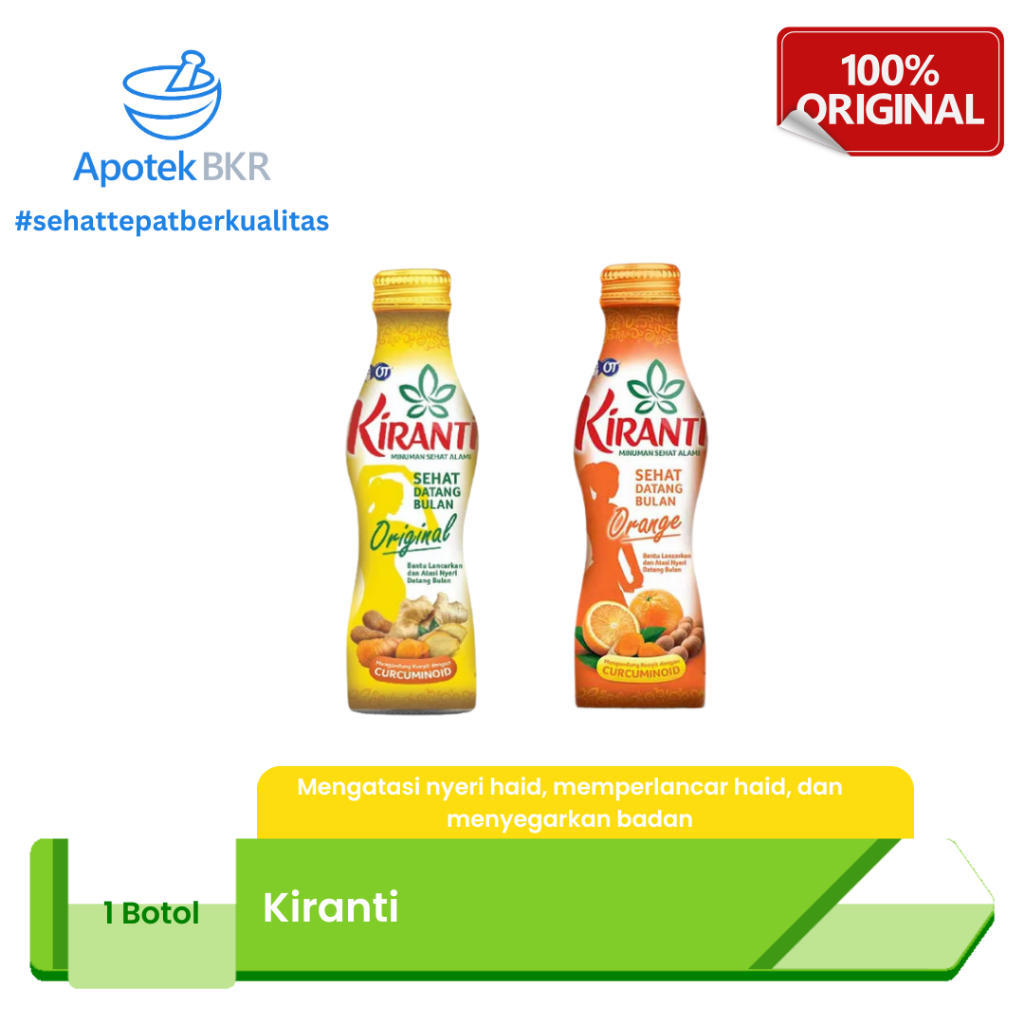 

Kiranti Sehat Datang Bulan 150 Ml All Varian - Mengatasi Nyeri Haid