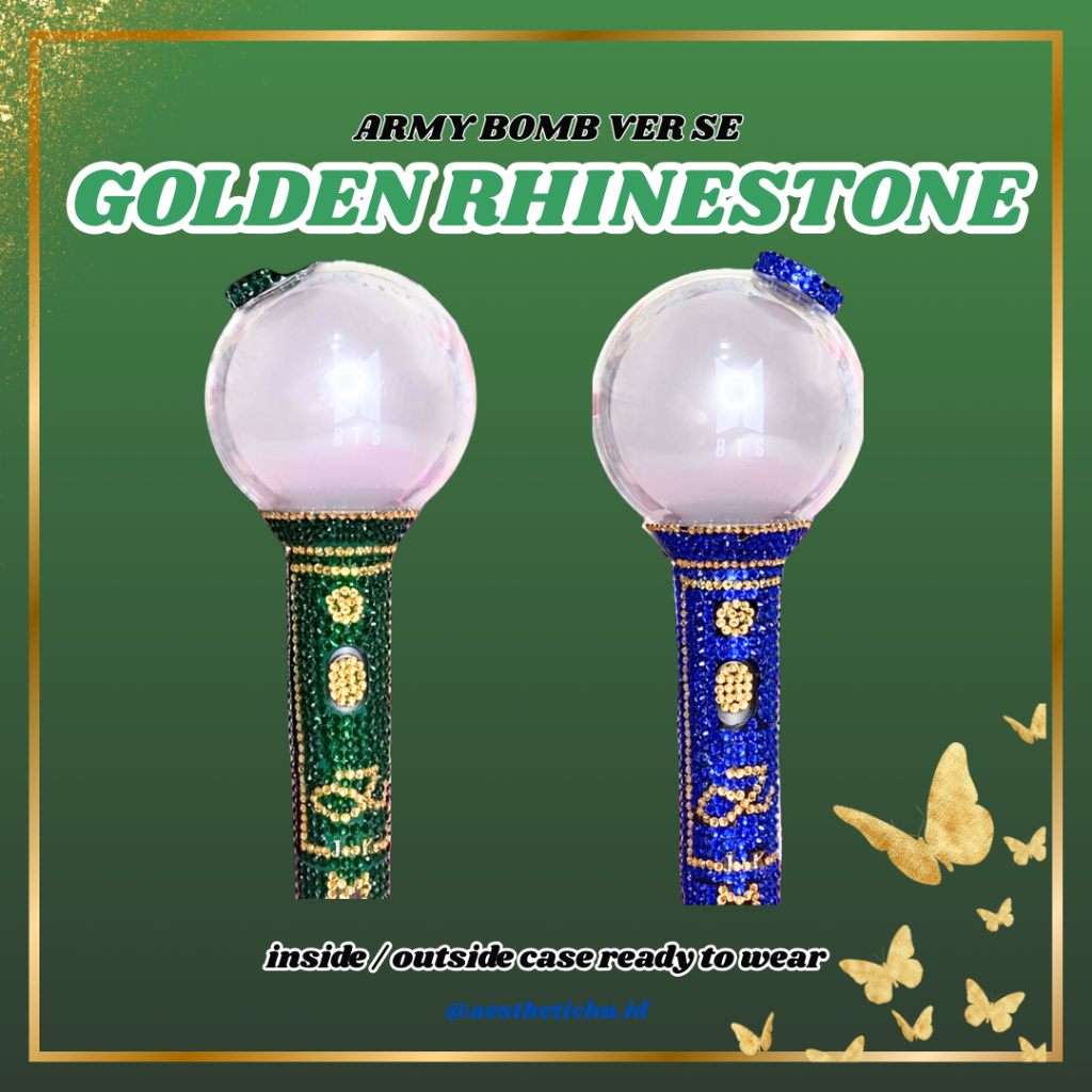 

Skin Sticker Decal Army Bomb SE BTS Golden Rhinestone Version | Sticker saja bukan Lightstick by Aesthetichu