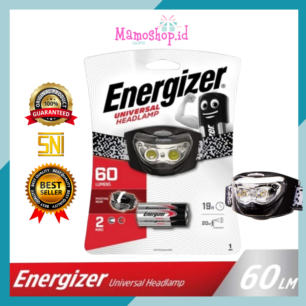 Headlamp Energizer 3 LED 60 lumens
