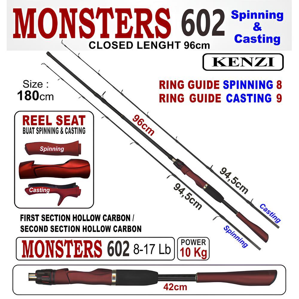 JORAN PANCING KENZI MONSTERS 602 SPINNING & BAIT CASTING