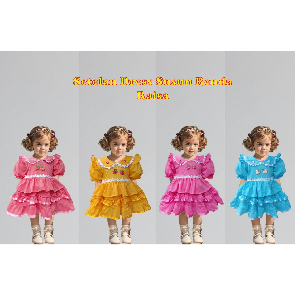 Dress Anak Perempuan / Setelan Baju Anak Cewek Cantik