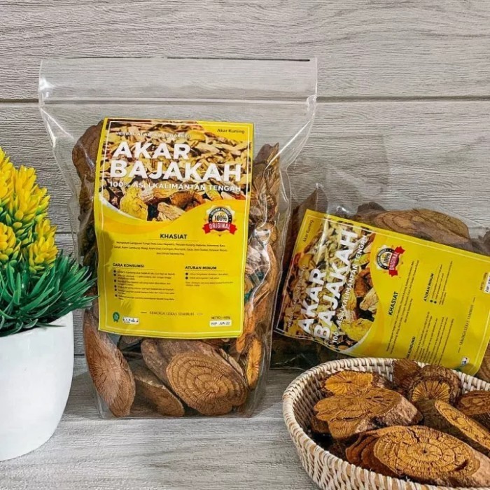 

AKAR BAJAKAH KUNING 250 GRAM ASLI KALIMANTAN TERBUKTI KHASIATNYA