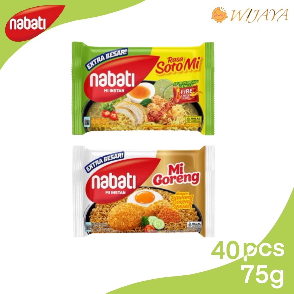 

Nabati MIE GORENG NEW Soto 1Dus (isi 40pcs)