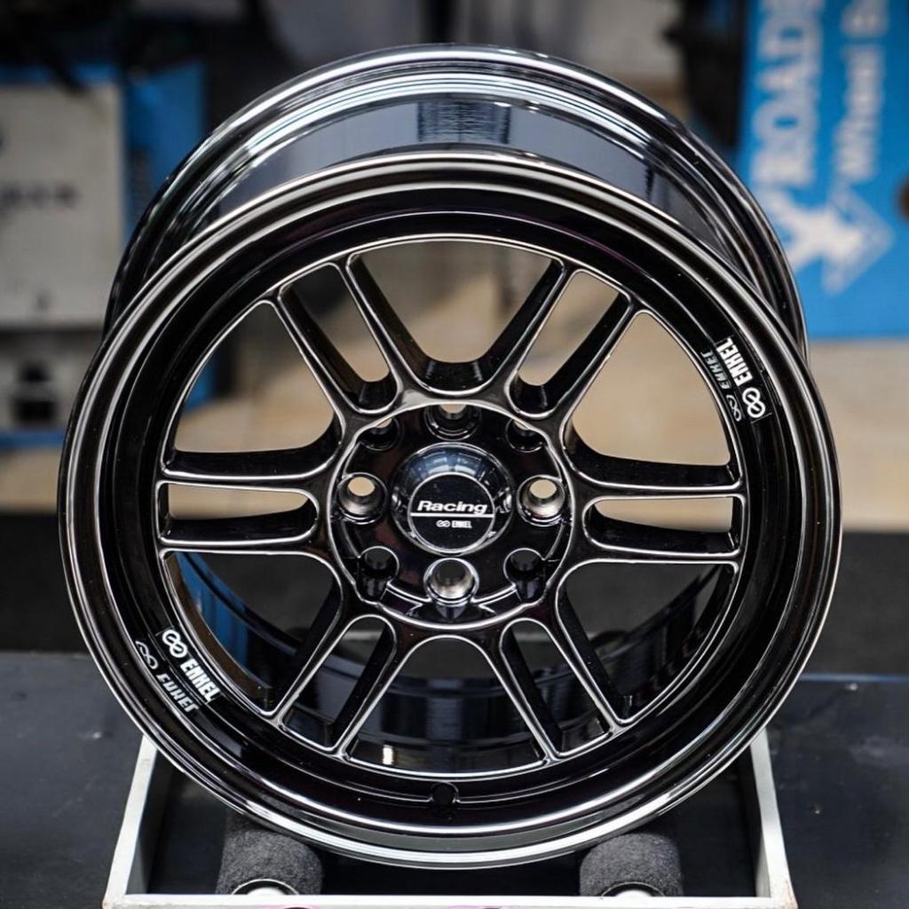 VELG ENKEI RPF1 R15 PCD 4x100/114 LEBAR 7 ET 41 WARNA BLACK CHROME - VELG MOBIL TIE ROD WHEELS