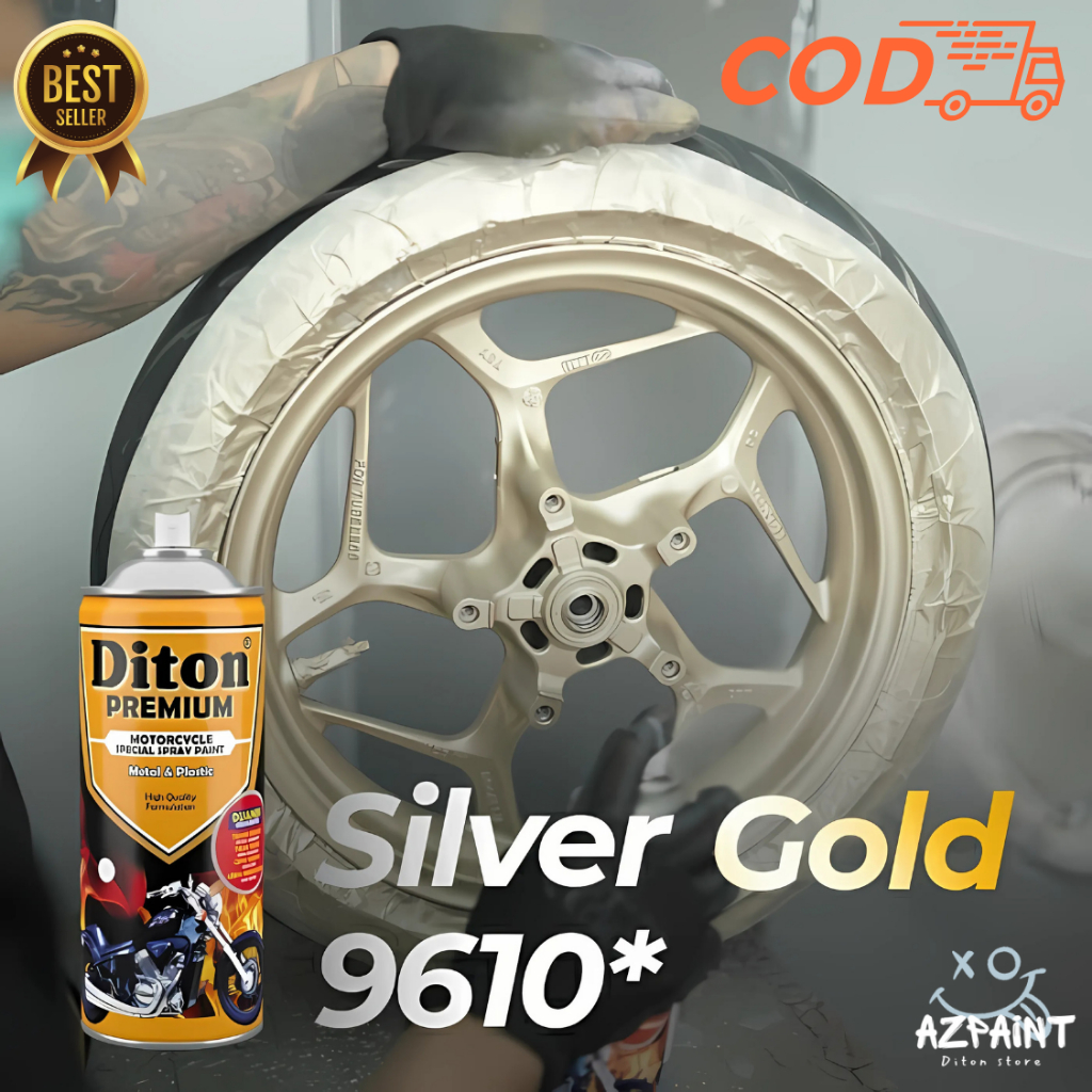 Pilok DITON PREMIUM Silver Gold 9610 pilox pylok cat motor velg pelek engine mesin