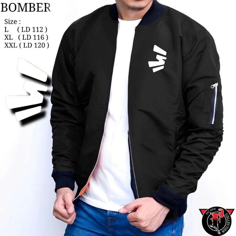 JAKET PRIA BOMBER 3SECOND TERBARU