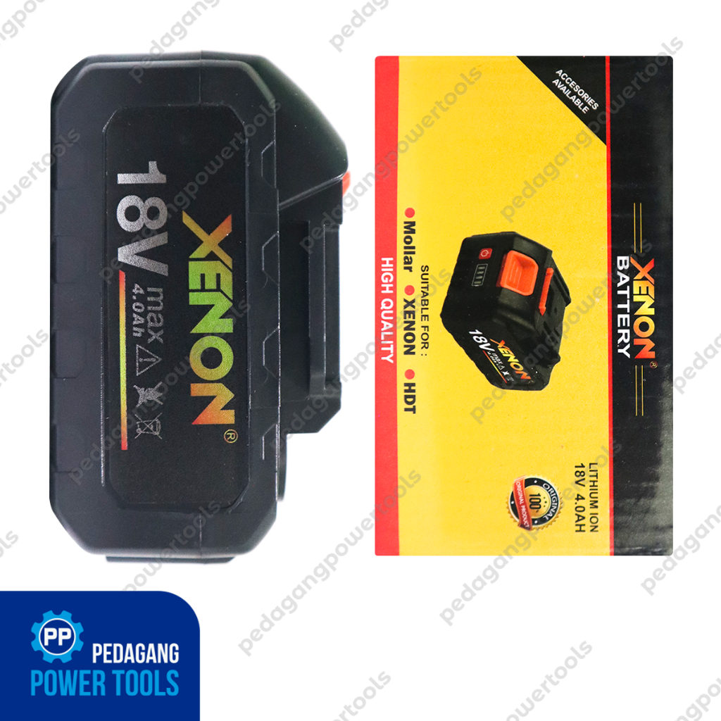 XENON 18V 4A BATERAI BOR GERINDA CORDLESS XENON CDID CDAG 1845 BATERE