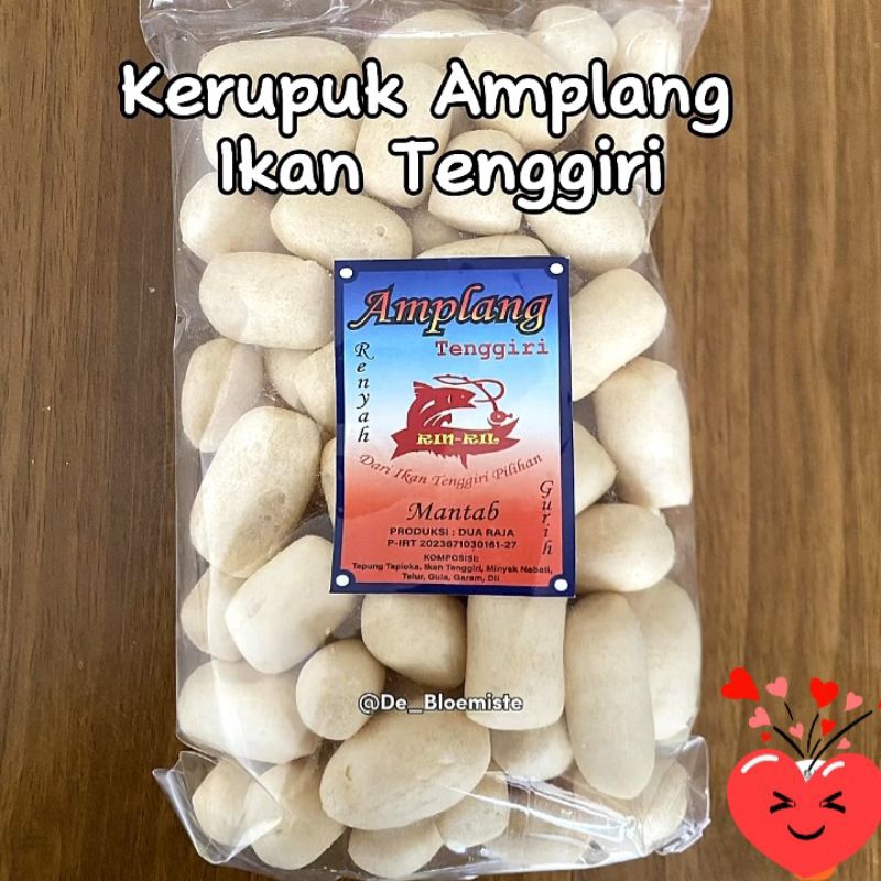 

2 Kerupuk Amplang Tenggiri Rin Ril Dari Ikan Tenggiri Pilihan - Dua Kantong