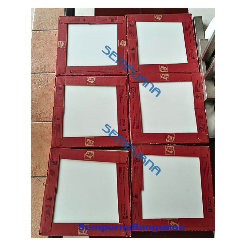Limaukuit_Space Keramik Ubin Lantai Dinding Tembok Asia Tile Murano Putih Polos 30X30 40X40 Kw1