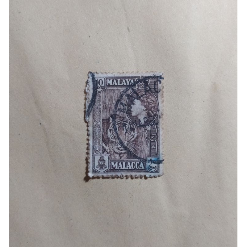 

prangko malaya 10 cent malacca
