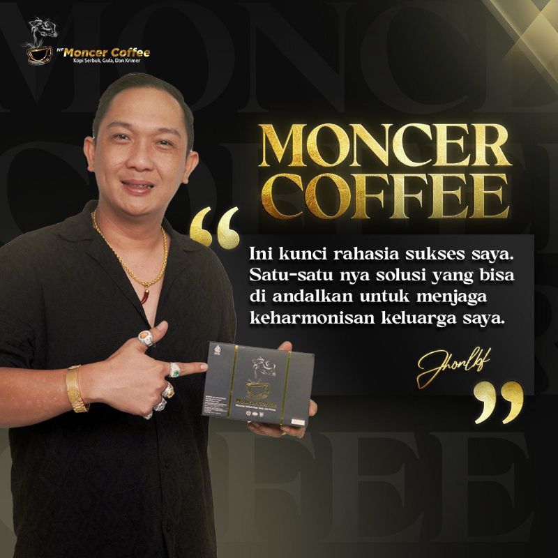 

[NEW FORMULA] Moonceer Coffee Original - Kopi Herbal Bubuk 1 Box Isi 8