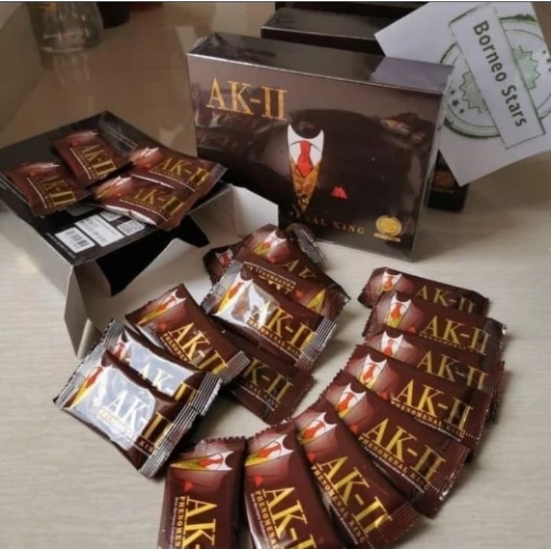 Suplemen pria phenomenal king AK II asli segel isi 20 sachet