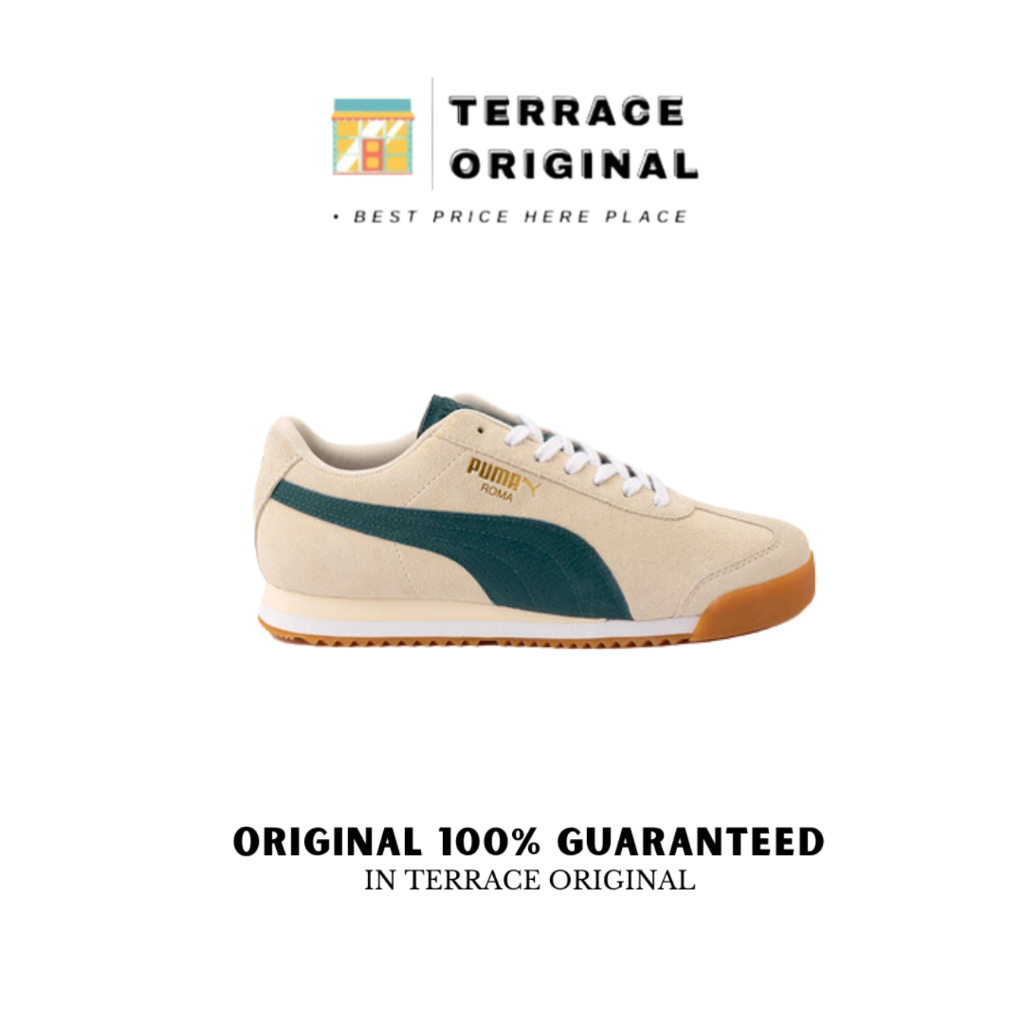 Sepatu Puma Suede Roma Cold Green Gum