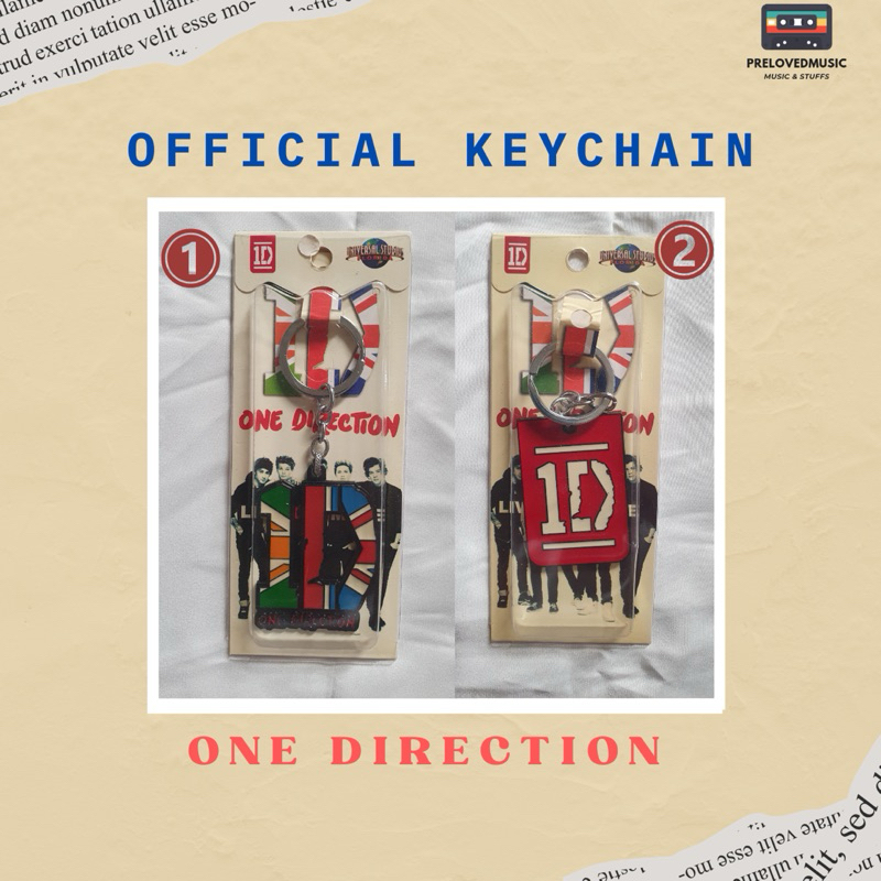 One Direction Official Keychain Gantungan