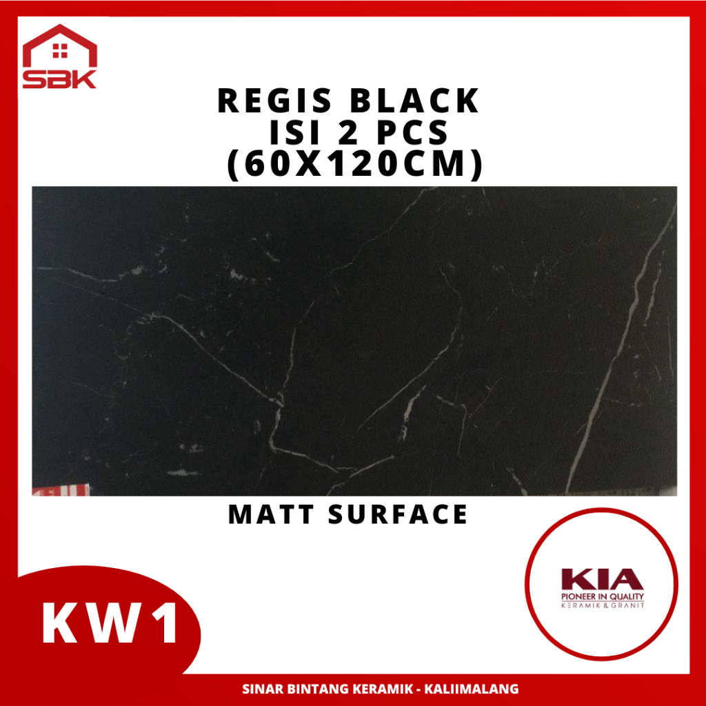 Granit Lantai 60x120 Regis Black